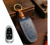 FSDGJZDFG Étui pour clé de Voiture en Cuir, Accessoire pour Porte-clés, pour Hyundai Tucson, Staria, Sonata, Hybride, Nexo, NX4, Grand Santa Fe