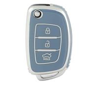 FSDGJZDFG Étui Souple pour clé de Voiture à 3 Boutons, pour Hyundai Ix35 IX45 IX25 I10 I20 I30 HB20 Sonata Verna Solaris Santa Elantra Mistra