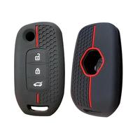 FSDGJZDFG Housse de clé de Voiture en Silicone pour Renault Kwid 2023 Trafic Clio Kadjar Clio 5 Captur Arkana Sandero Stepway Logan Twingo