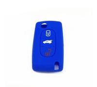 FSDGJZDFG Housse de clé télécommande en Silicone, pour Peugeot 206 207 208 307 308 408 508 607 2008 RCZ pour Citroën C2 C3 C4 C5 C6,2 3 Boutons Pliables