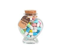 FSDGYQW Lot de 50 flacons en verre avec lettre d'amour, cadeaux mignons pour petit ami, petite amie, cadeaux romantiques pour lui/elle, notes d'amour sentimentales, cadeaux de relations (couleurs