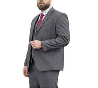 FSDIYU Costume Homme, 3 pièces Classiques Grande Taille, Version Ample, Blazer, Gilet, Pantalon, pour Mariages, banquets, bals, fêtes, Costumes d'affaires formelsDark Gray,66