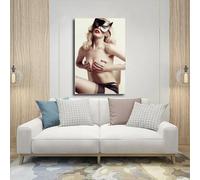 FSDJHG Poster modèle Claudia Schiffer (2) sur toile - Décoration murale pour salon, chambre à coucher - 40 x 60 cm
