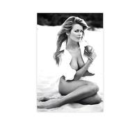 FSDJHG Poster modèle Claudia Schiffer (4) sur toile - Décoration murale pour salon, chambre à coucher - 40 x 60 cm
