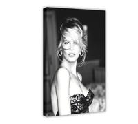 FSDJHG Poster modèle Claudia Schiffer (6) sur toile - Décoration murale pour salon, chambre à coucher - 30 x 45 cm