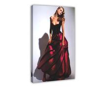 FSDJHG Poster sur toile modèle Claudia Schiffer (5) - Décoration pour chambre à coucher, bureau, chambre - Cadeau - 30 x 45 cm