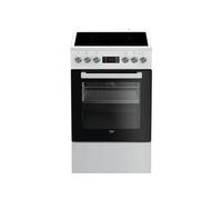 Beko FSE57302GWC Cuisinière Electrique Plaque avec zone à induction Noir, Blanc