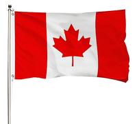 FSFLAG Drapeau du Canada pour l'extérieur - Feuille d'érable canadienne - Polyester renforcé 400D avec 2 œillets en laiton, résistant à la décoloration et robuste pour une utilisation en extérieur