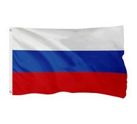 FSFLAG Drapeau russe pour l'extérieur - 1,2 x 1,8 m - Drapeau national russe fabriqué en polyester renforcé 400D avec 2 œillets en laiton, résistant à la décoloration et robuste pour une utilisation