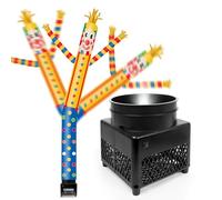 FSFLAG Poupée de clown gonflable de 1,8 m avec souffleur résistant aux intempéries (14 cm de diamètre) et lumières LED intégrées - Guy dansant farfelu pour la promotion de la publicité d'entreprise