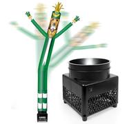 FSFLAG Poupée gonflable Elfe Dog de 1,8 m avec souffleur (14 cm de diamètre) et lumières LED intégrées - Poupée amusante agitant et dansante pour publicité commerciale