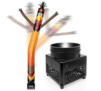 FSFLAG Poupée gonflable en forme de citrouille de 1,8 m avec souffleur (14 cm de diamètre) et lumières LED intégrées - Poupée amusante agitant et dansante pour publicité commerciale