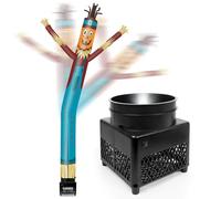 FSFLAG Poupée gonflable épouvantail citrouille de 1,8 m avec souffleur (14 cm de diamètre) et lumières LED intégrées - Poupée amusante agitant et dansante pour publicité commerciale