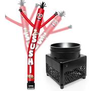 Fsflag Sushi gonflable de 1,8 m avec souffleur (14 cm de diamètre) et lumières LED intégrées - Une poupée amusante agitant et dansante adaptée à la publicité commerciale