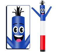 FSFLAG Tube gonflable de 2 m de haut en forme d'homme, danseur ondulatoire loufoque avec drapeau de France, Wacky Wave Dancer (diamètre 22,86 cm) pour la décoration extérieure, publicité, événements