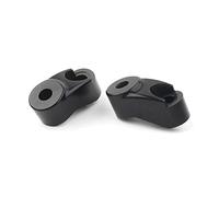 FSFY Kit de relocalisation des clignotants avant tube 39 mm-49 mm, support de montage de clignotant avant pour Harley Davidson Dyna FXR pour Sportster noir