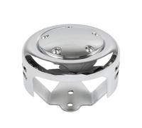 FSFYUK 1 couvercle de klaxon en fer et couvercle de point en aluminium billette, couvercle de point à 5 trous, couvercle de klaxon chromé pour modèles Big Twin et Pour XL à partir de 1991