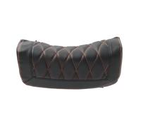 FSFYUK Cuir synthétique + rembourrage en mousse pour coffre de siège arrière de moto noir + coutures orange XJ60-HY-6X9D Pour les modèles Chieftains 2014+ équipés d'un coffre de tournée 1 pièce