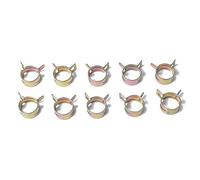 FSFYUK Pince à ressort pour tuyau de carburant, diamètres de 6mm, 8mm, 9mm, 10mm, 11mm, 12mm, 14mm, 15mm, 80 pièces de colliers de serrage à ressort de 6-15 mm pour tuyaux.