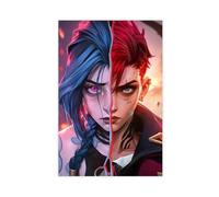 fsgfod Poster Arcane Vi et Jinx sur toile pour décoration de chambre à coucher, bureau, chambre, cadeau 30 x 45 cm