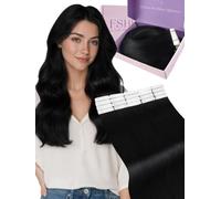Fshine Extension Adhesive 50 g 50 cm Noir, Coiffure Naturelle, Mariages