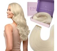 Fshine Remy Tissage Cheveux Naturels 55 Cm Blonde Blanche 100 G Extensions De Cheveux Naturel Tissage Bresilien Lisse Humains Weft Hair Extensions Evenements Mode Pour Influenceuses Couleur 1000