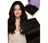 Fshine Tissage Bresilien 100 g 60 cm Châtain Foncé, Weft Hair Extensions | Extension Cheveux Tissage, Weft Main Plate, Réutilisable Plusieurs Fois, Soirée Romantique, Amateurs Mode, Bal De Promo
