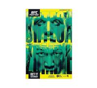 fshsxver Poster UFC Fight Night Brian Ortega Vs The Korean Zombie Featherweight Bout Championship Title Fight Poster Toile Décoration de chambre à coucher Bureau Chambre Cadeau 50 x 75 cm