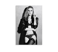 FSJD Poster sur toile représentant l'actrice américaine Diane Kruger, noir et blanc, 50 x 75 cm