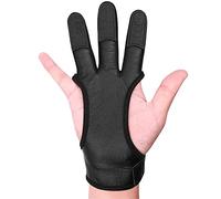 FSJMTQTS Gant de Tir à l'arc Gants de Chasse Arc et flèche tir à l'arc 3 Doigts Gants Doigt(M)