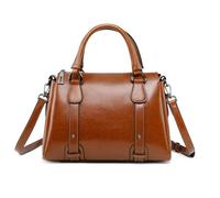 FSJMTQTS Sacs à main pour femme - Sacs fourre-tout en cuir - Sacs à bandoulière pour le travail décontracté, marron, 30x14x21cm