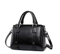 FSJMTQTS Sacs à main pour femme - Sacs fourre-tout en cuir - Sacs à bandoulière pour le travail décontracté, black, 30x14x21cm
