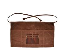 FSJMTQTS Tabliers de Taille Demi-Tablier Tablier en Cuir for café pour Femmes Hommes(Marron)
