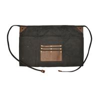 FSJMTQTS Tabliers de Taille Demi-Tablier Tablier en Cuir for café pour Femmes Hommes(Schwarz)