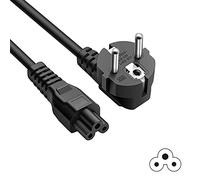 FSKE® 1.5M Cable Alimentation PC Tripolaire CEE7 Schuko vers IEC 320 C5, 3Pin AC Cordon de Trèfle, 10A-16A 250V pour Chargeurs pour Ordinateur Portable, Scanners, Imprimantes