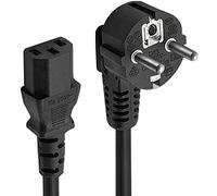 FSKE 5M CEE 7/7 SCHUKO-C13 Câble d'alimentation,3 Pin AC Cordon électrique Secteur pour Ordinateur Portable,moniteurs de PC,scanners,télévision,imprimante