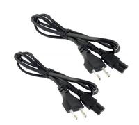 FSKE Cable alimentation IEC C7 2M Noir EURO Fiche Vers Figure 8 Power Cable Cordon d'alimentation pour Samsung LG Sony Philips TV