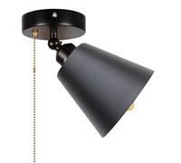 FSLiving Éclairage de camping-car 12 V - Plafonnier en métal - Éclairage intérieur avec douille E27 - Pour camping-car, bateau, camping-car - TB2741