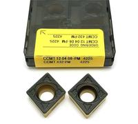 FSLMEIL Outil en carbure CCMT120404 CCMT120408 PM 4225, Outils de Tour CNC, Outil de Coupe de Haute qualité CCMT 120404, Inserts de Tournage CCMT 120404(CCMT120408 4225,Yellow)