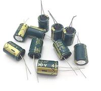FSM-Capacitors, 10pcs Aluminium condensateur électrolytique 33UF 400V 13 * 20 mm Radial Kapasitor Electrolytic