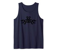 FSM T-Shirt avec Logo Athéisme Flying Spaghetti Monster Noir Débardeur