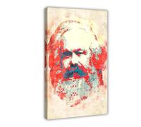 FSMFBGD Karl Marx Impression sur toile pour salon, chambre à coucher 30 x 45 cm