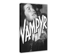 FSMFBGD Poster du film Vampyr sur toile - Décoration pour chambre à coucher, bureau, chambre - Cadeau - 60 x 90 cm