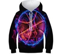 FSMHDG Hoodie Enfant Basket-Ball en 3D pour L'Aventure - Sweatshirt Confortable pour Enfants, Idéal pour Garçon/Fille, Style Et Fonctionnalité