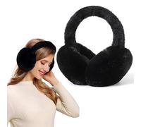 FSMILING Cache Oreille Femme Hiver Reglable Cache-Oreilles Femme Cache Oreille Noir Chauds Couvre Oreille Pour Femmes Adulte