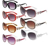 FSMILING Lot De 7 Paires Lunettes De Soleil Femme Gross Lunettes De Soleil Pas Cher Femme Retro Lunettes Uv400 à La Mode Et Lunette De Soleil Classique