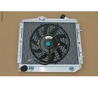 FSMOTO Performance 40 mm pour radiateur Re-nault Super 5 GT R9/11 R5 B/C40 1.4L Turbo AT/MT 1983-1991 en aluminium + ventilateur