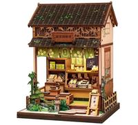 Fsolis Kit de bricolage pour coin de livre - Maison miniature pour adultes - Mini puzzles 3D pour bibliothèque, décoration de diorama, cadeaux pour femmes, adolescentes, amateurs de puzzles (boutique
