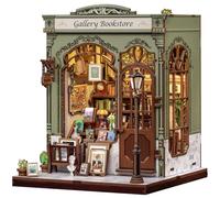 Fsolis - Kit pour Book Nook - Ensemble de Bricolage - Diorama Miniature pour étagère à Livres en Guise de Bureau et décoration de Chambre | Modèle 3D en Bois à Construire, Cadeau personnalisé pour