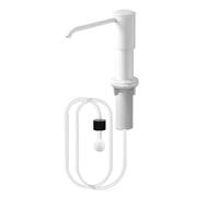 FSorce Kitchen Counrtertop Dishes Dispenser with Extention Tube Hand Press Soap Liquid Pump Plastic Soap Dispenser for Kitchen Sink(White)